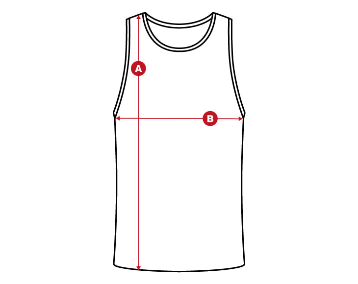 Fitness Tank Top size chart