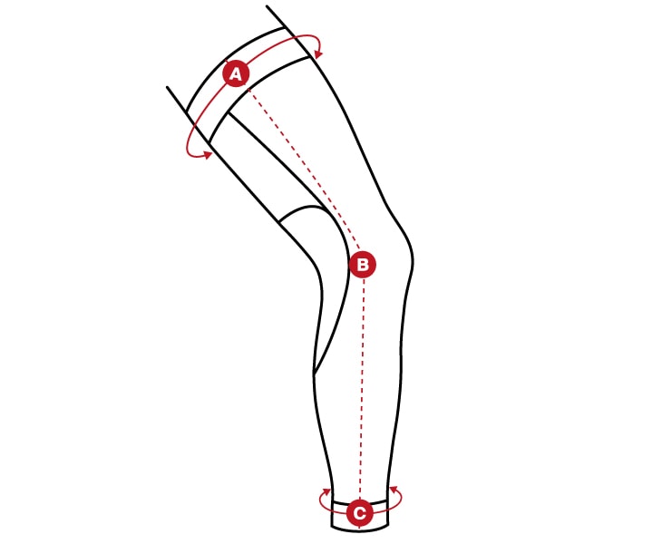 Leg warmer premium size chart