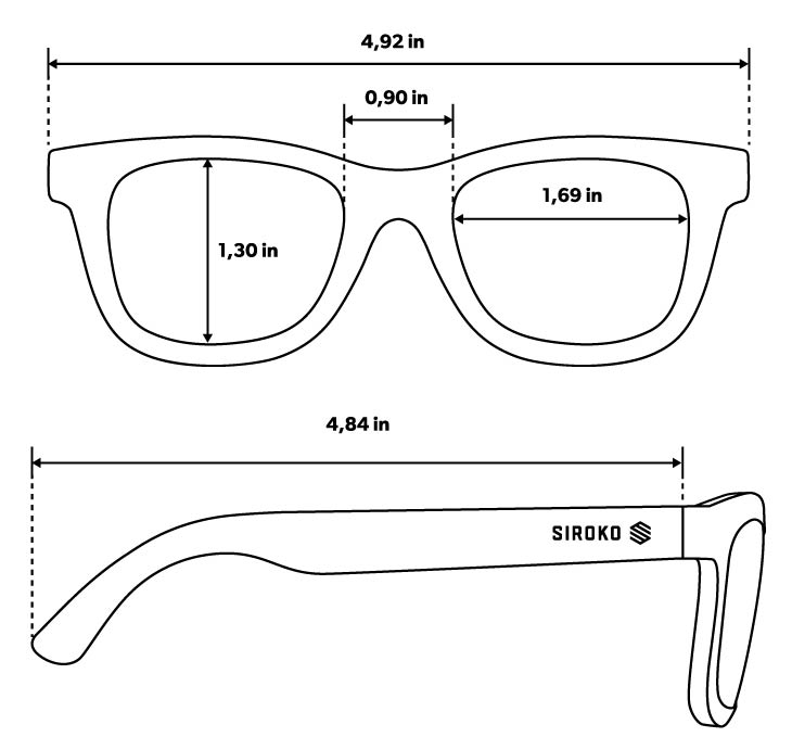Guía de tamaños gafas Kids