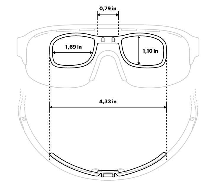 Guía de tamaños gafas Siroko Clip Óptico Tech K3