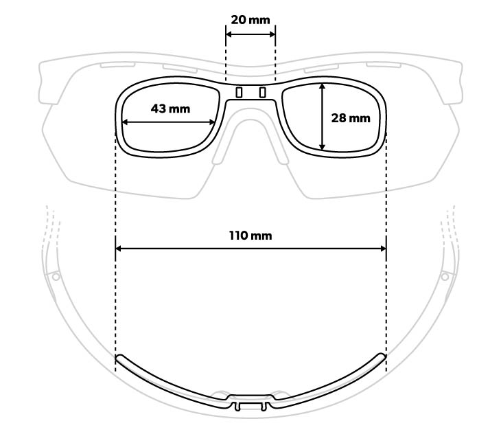 Guía de tamaños gafas Siroko Clip Óptico Tech K3s