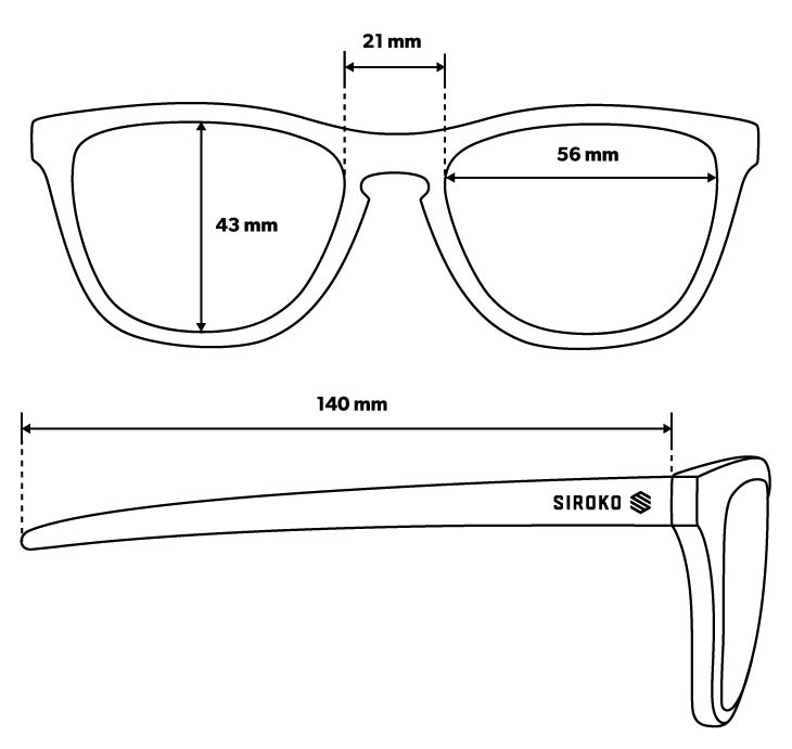 Guía de tamaños gafas Sportive