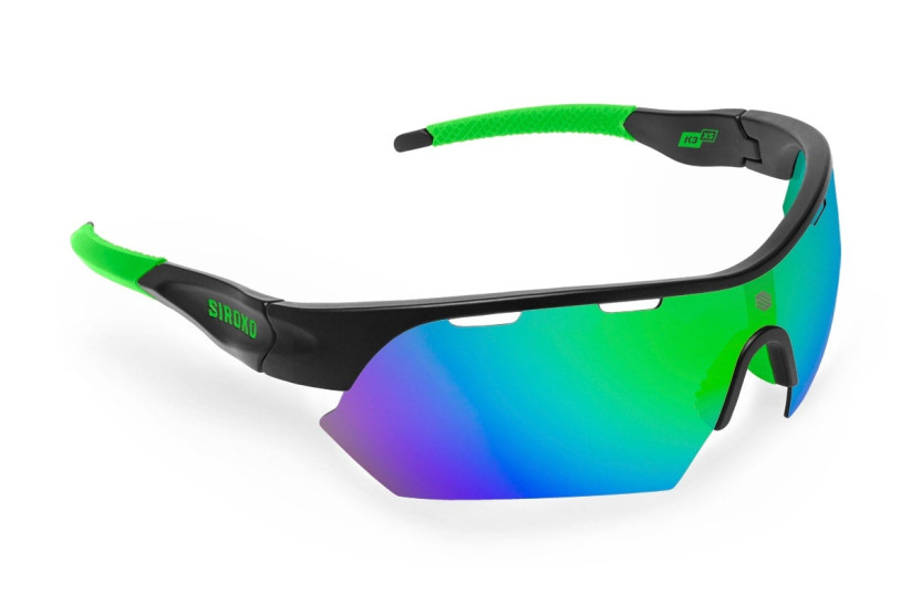 Siroko K3xs Racer Sunglasses Green Mirror Black - Green Mirror