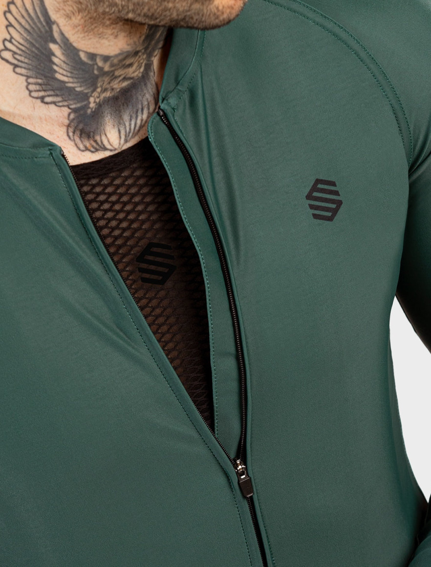 Maglietta A Maniche Lunghe Da Ciclismo Da Uomo Rapha Core Nera - Foto 5