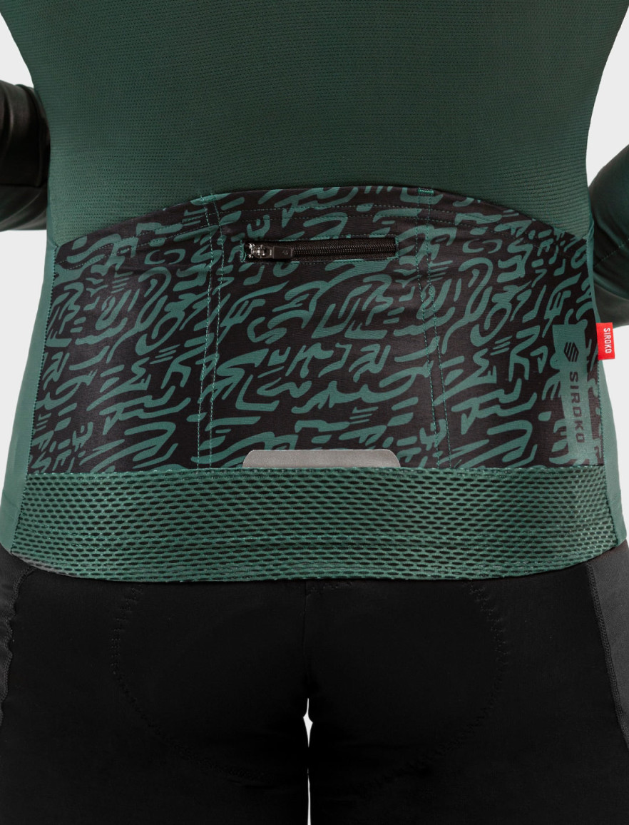 Maglietta Ciclismo SIROKO M2 Gravel Maniche Lunghe - Poliestere/Elastan, Traspirante, Con Tasche - Foto 2