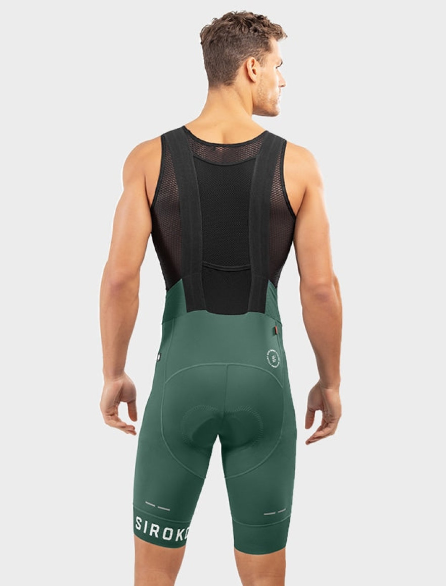 Tessuto UPF 50 SIROKO - Salopette Da Ciclismo Aspen Salopette UPF 50 Riflettente